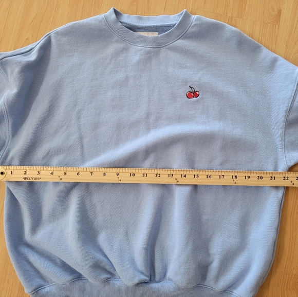 KIRSH Small Cherry Sweatshirt Blue - Picture 5 of 11